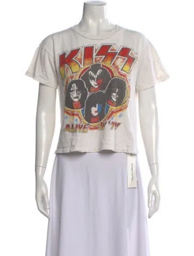 Pre-owned Madeworn Graphic Print Crew Neck T-shirt In Neutral