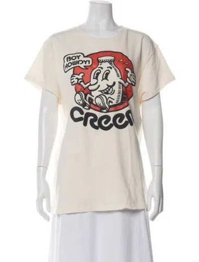 Pre-owned Madeworn Graphic Print Crew Neck T-shirt In Neutral