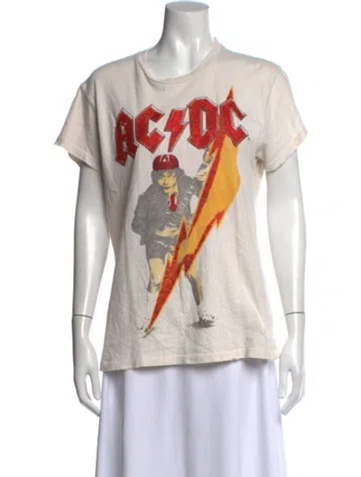 Pre-owned Madeworn Graphic Print Crew Neck T-shirt In Neutral