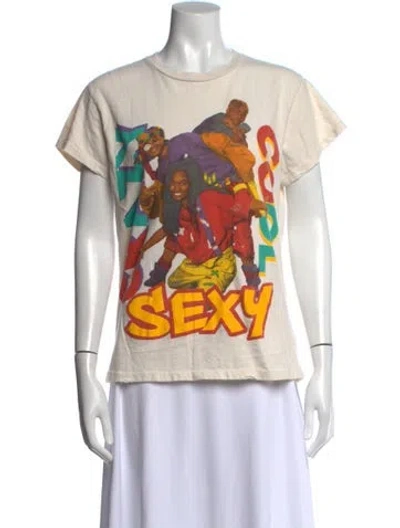 Pre-owned Madeworn Graphic Print Crew Neck T-shirt In Neutral