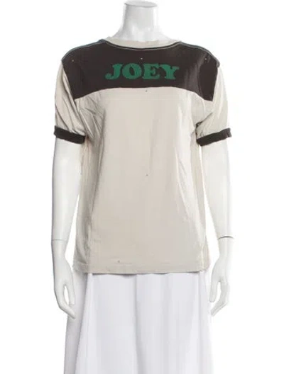 Pre-owned Madeworn Graphic Print Crew Neck T-shirt In Neutral