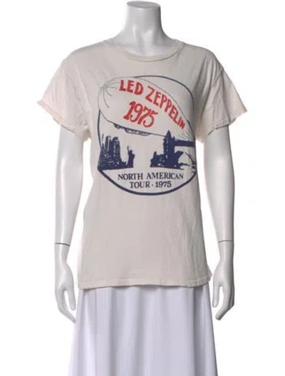 Pre-owned Madeworn Graphic Print Crew Neck T-shirt In Neutral