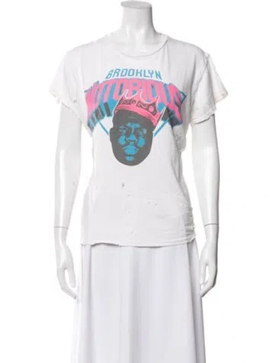 Pre-owned Madeworn Graphic Print Crew Neck T-shirt In Neutral