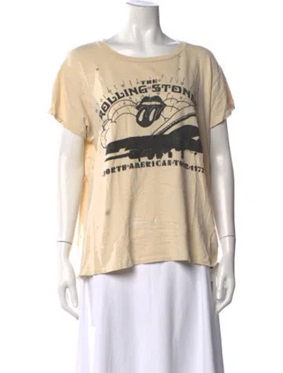 Pre-owned Madeworn Graphic Print Crew Neck T-shirt In Neutral