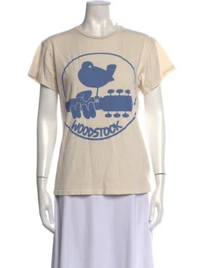 Pre-owned Madeworn Graphic Print Crew Neck T-shirt In Neutrals