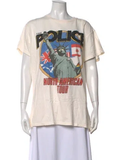 Pre-owned Madeworn Graphic Print Crew Neck T-shirt In Neutrals
