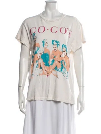 Pre-owned Madeworn Graphic Print Crew Neck T-shirt In Neutrals