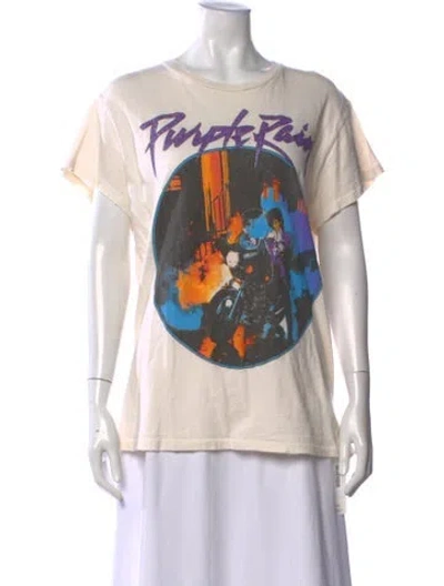 Pre-owned Madeworn Graphic Print Crew Neck T-shirt In Neutrals