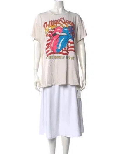 Pre-owned Madeworn Graphic Print Crew Neck T-shirt In Neutrals