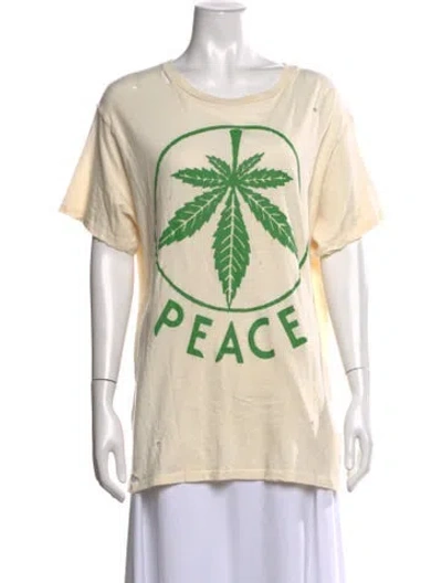 Pre-owned Madeworn Graphic Print Crew Neck T-shirt In Neutrals