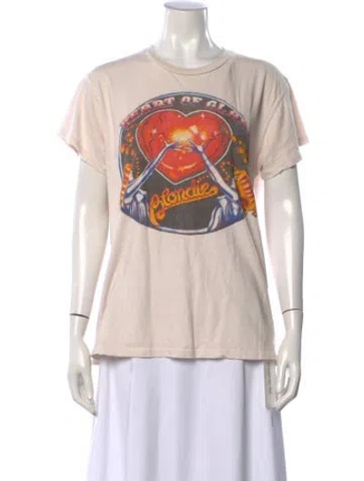 Pre-owned Madeworn Graphic Print Crew Neck T-shirt In Neutrals