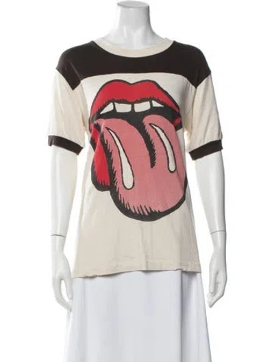 Pre-owned Madeworn Graphic Print Crew Neck T-shirt In Neutrals