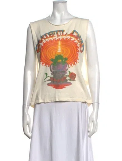 Pre-owned Madeworn Graphic Print Crew Neck T-shirt In Neutrals