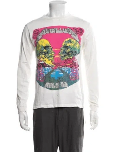 Pre-owned Madeworn Graphic Print Crew Neck T-shirt In Neutrals
