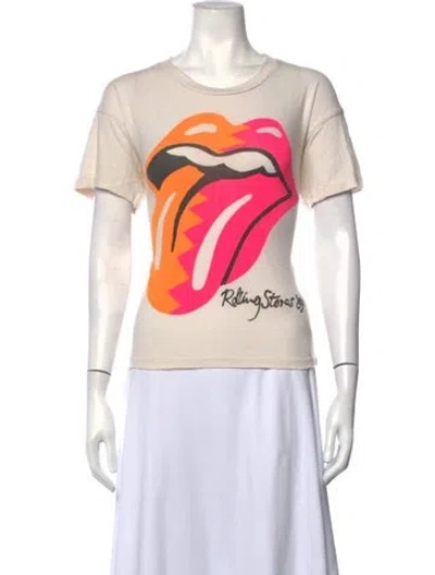 Pre-owned Madeworn Graphic Print Crew Neck T-shirt In Neutrals