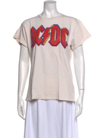 Pre-owned Madeworn Graphic Print Crew Neck T-shirt In Neutrals