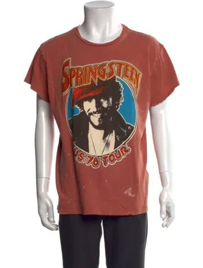 Pre-owned Madeworn Graphic Print Crew Neck T-shirt In Orange
