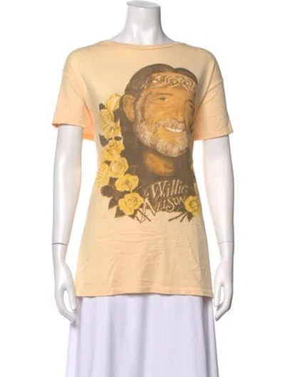 Pre-owned Madeworn Graphic Print Crew Neck T-shirt In Orange