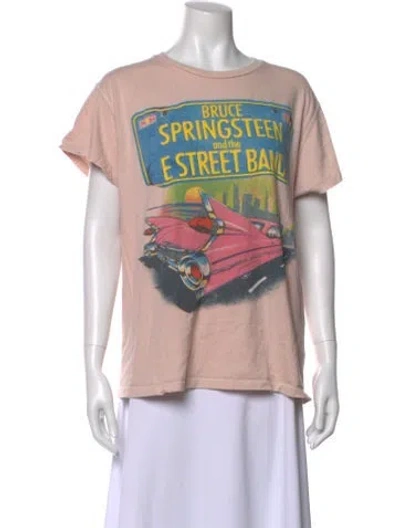 Pre-owned Madeworn Graphic Print Crew Neck T-shirt In Pink