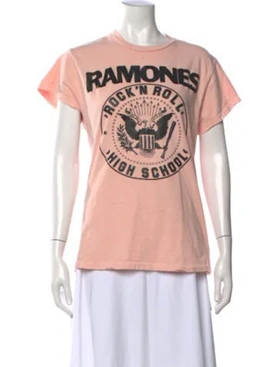 Pre-owned Madeworn Graphic Print Crew Neck T-shirt In Pink
