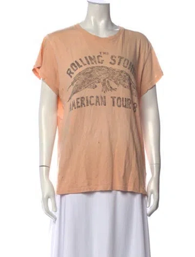 Pre-owned Madeworn Graphic Print Crew Neck T-shirt In Pink