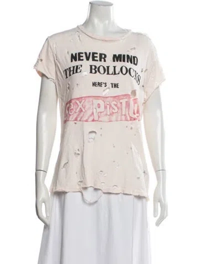 Pre-owned Madeworn Graphic Print Crew Neck T-shirt In Pink