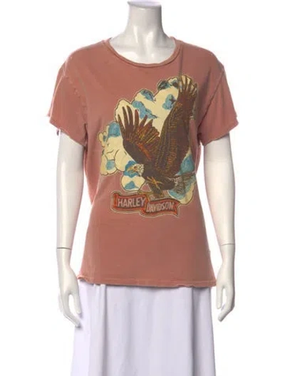 Pre-owned Madeworn Graphic Print Crew Neck T-shirt In Pink