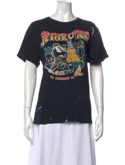 Pre-owned Madeworn Graphic Print Crew Neck T-shirt W/ Tags In Black