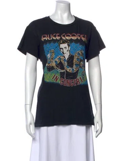 Pre-owned Madeworn Graphic Print Crew Neck T-shirt W/ Tags In Black