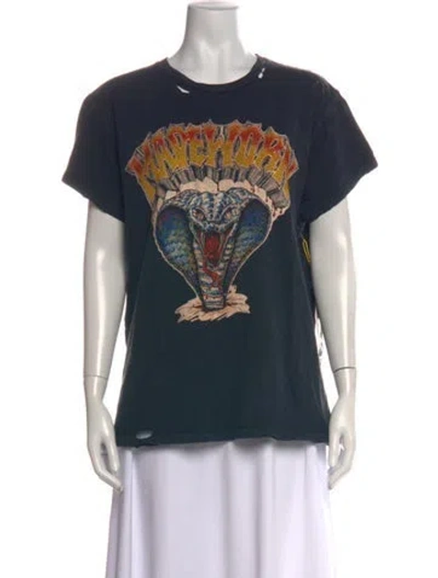 Pre-owned Madeworn Graphic Print Crew Neck T-shirt W/ Tags In Blue