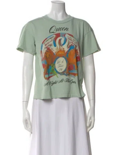 Pre-owned Madeworn Graphic Print Crew Neck T-shirt W/ Tags In Green