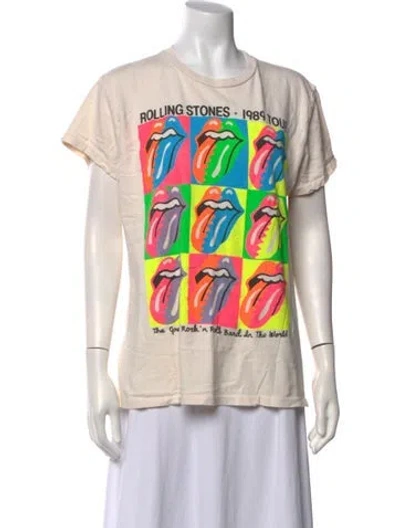 Pre-owned Madeworn Graphic Print Crew Neck T-shirt W/ Tags In Neutrals
