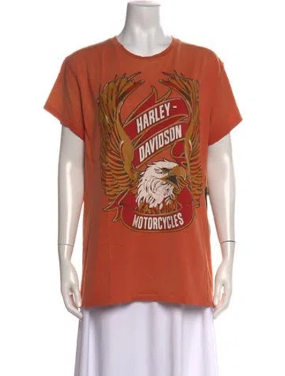 Pre-owned Madeworn Graphic Print Crew Neck T-shirt W/ Tags In Orange