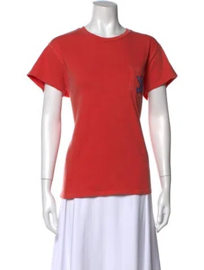 Pre-owned Madeworn Graphic Print Crew Neck T-shirt W/ Tags In Orange