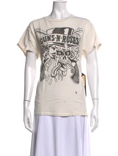 Pre-owned Madeworn Graphic Print Crew Neck T-shirt W/ Tags In White