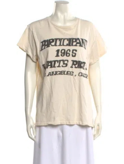 Pre-owned Madeworn Graphic Print Crew Neck T-shirt In White