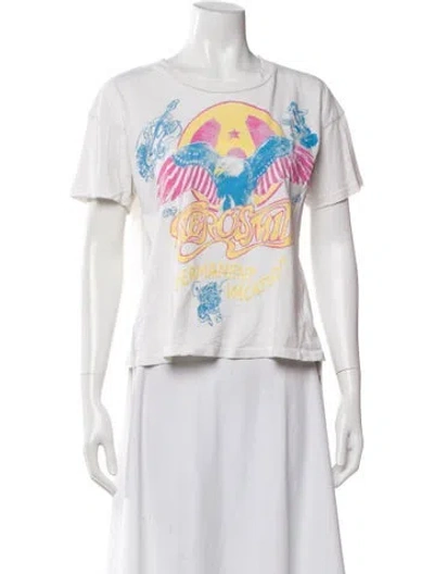 Pre-owned Madeworn Graphic Print Crew Neck T-shirt In White