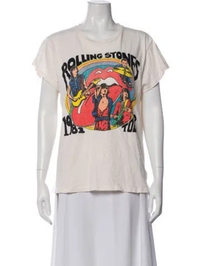 Pre-owned Madeworn Graphic Print Crew Neck T-shirt In White