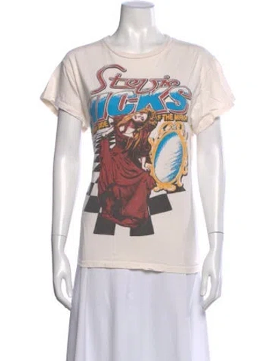 Pre-owned Madeworn Graphic Print Crew Neck T-shirt In White