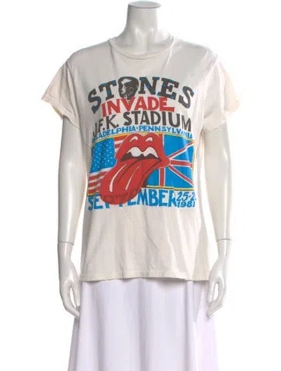 Pre-owned Madeworn Graphic Print Crew Neck T-shirt In White