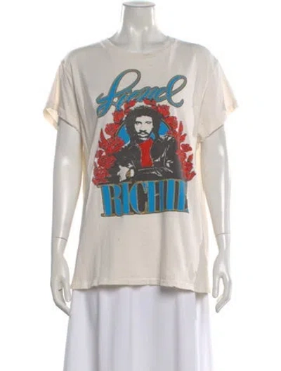 Pre-owned Madeworn Graphic Print Crew Neck T-shirt In White