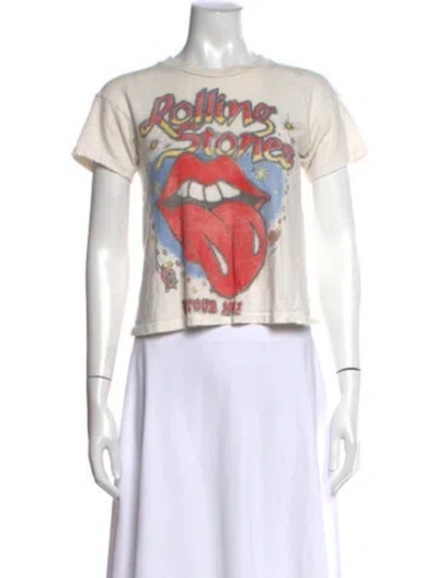 Pre-owned Madeworn Graphic Print Crew Neck T-shirt In White