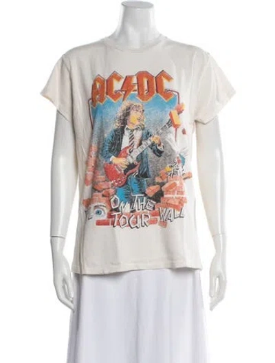 Pre-owned Madeworn Graphic Print Crew Neck T-shirt In White