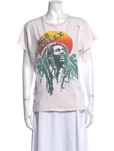 Pre-owned Madeworn Graphic Print Crew Neck T-shirt In White