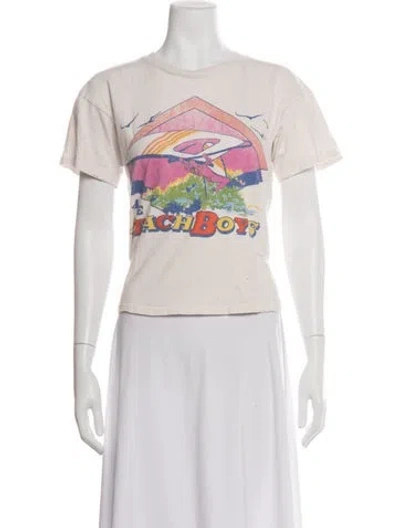 Pre-owned Madeworn Graphic Print Crew Neck T-shirt In White