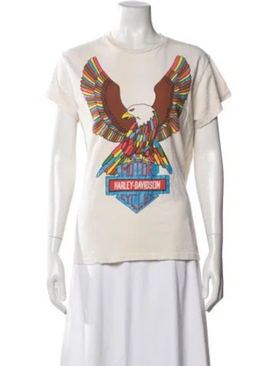 Pre-owned Madeworn Graphic Print Crew Neck T-shirt In White