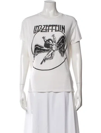 Pre-owned Madeworn Graphic Print Crew Neck T-shirt In White