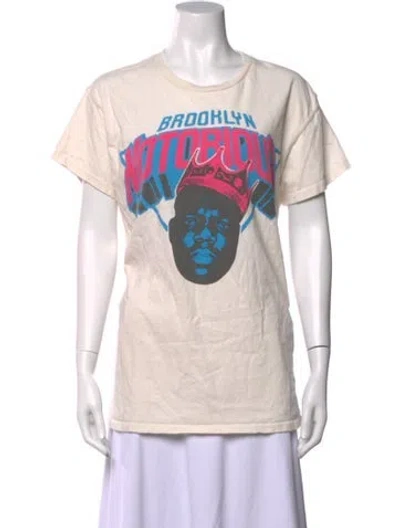 Pre-owned Madeworn Graphic Print Crew Neck T-shirt In White