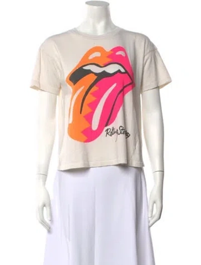 Pre-owned Madeworn Graphic Print Crew Neck T-shirt In White