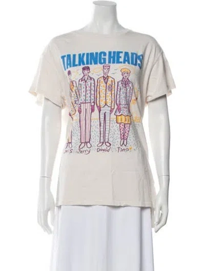 Pre-owned Madeworn Graphic Print Crew Neck T-shirt In White